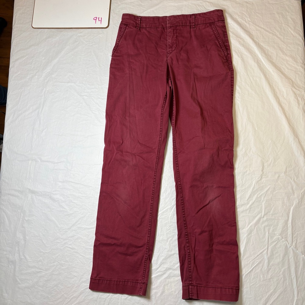 Sonoma Life Style‎ Original Straight Leg Burgundy Chinos Pants Women Size 4